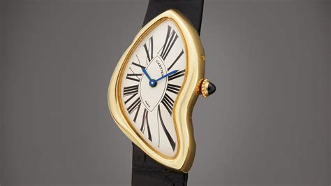 melting clock wrist watch|cartier melting clock watch.